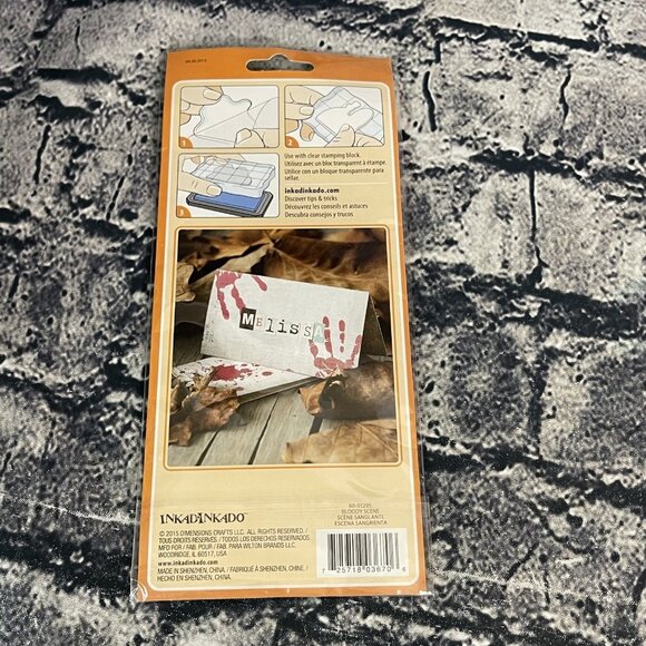 Inkadinkado Halloween Trick or Treat Clear Cling Stamps 8 Pieces crafts - Picture 4 of 7